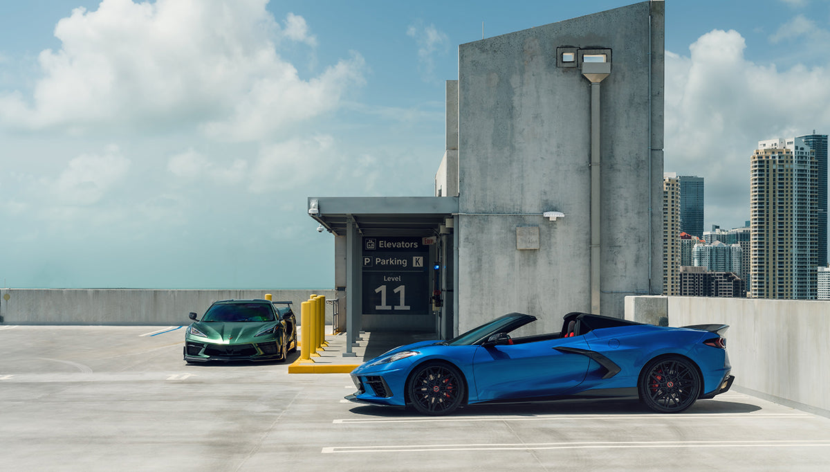 C8 Corvette Racing Sport Concepts Roll Out On Vossen HF-7 Wheels: Video
