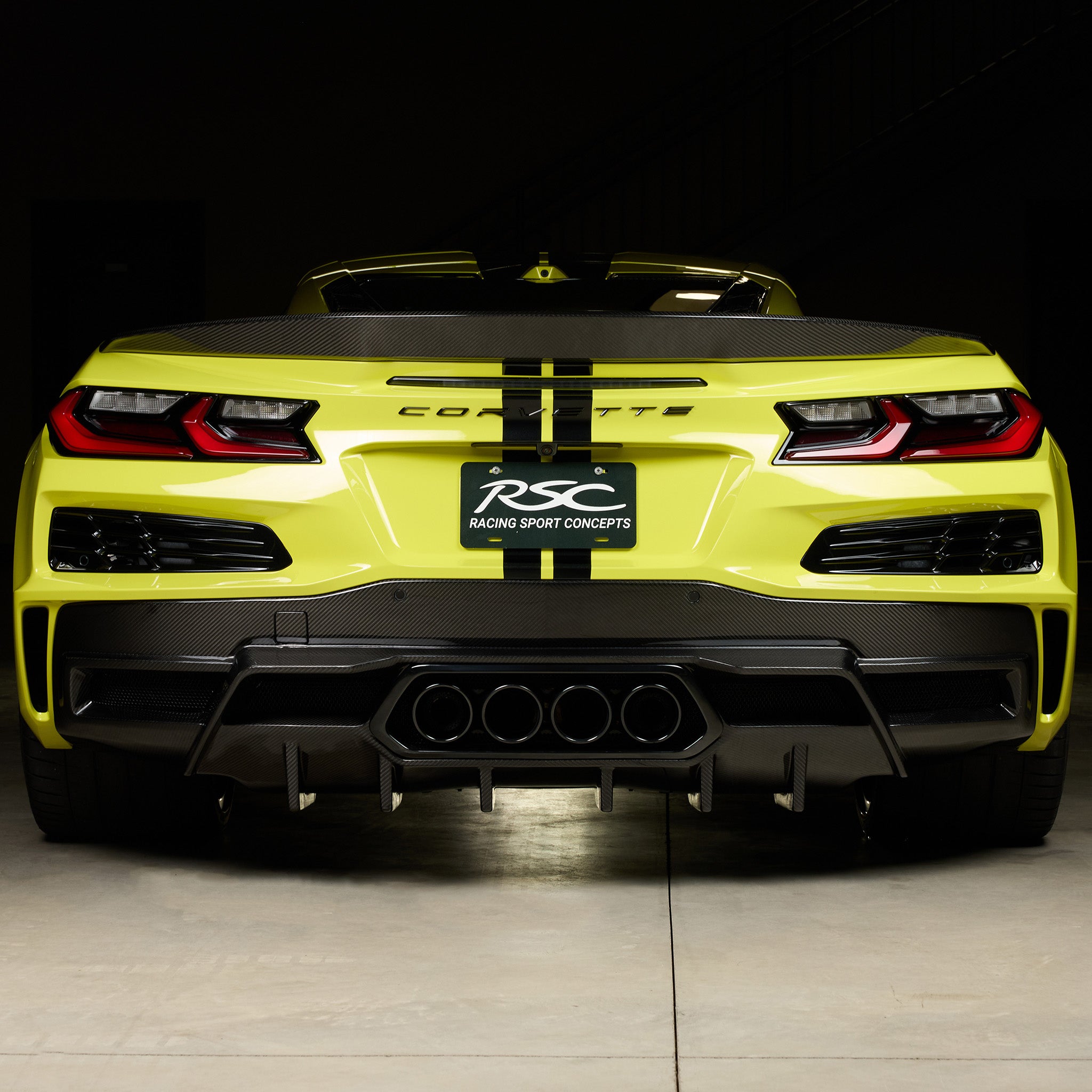 C8 Z06 Corvette Yellow