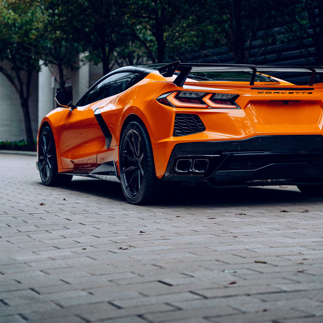 Corvette Exterior Upgrade 5VM Style Side Skirts For Corvette C8 Stingray & Z51 2020-2025 – Carbon Fiber Print Splitter Extensions ABS Side Skirt Panels Corvette Exterior Upgrade 5VM Style Side Skirts For Corvette C8 Stingray & Z51 2020-2025 – Carbon Fiber Print Splitter Extensions ABS Side Skirt Panels