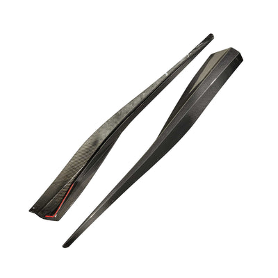 5Vm Style Carbon Fiber Side Skirts For C8 Corvette Motor Vehicle Parts
