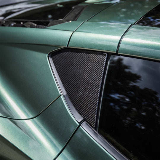 Corvette C8 Carbon Fiber B Pillar Cover. Easy Install. Made in the USA. Direct fitment. 