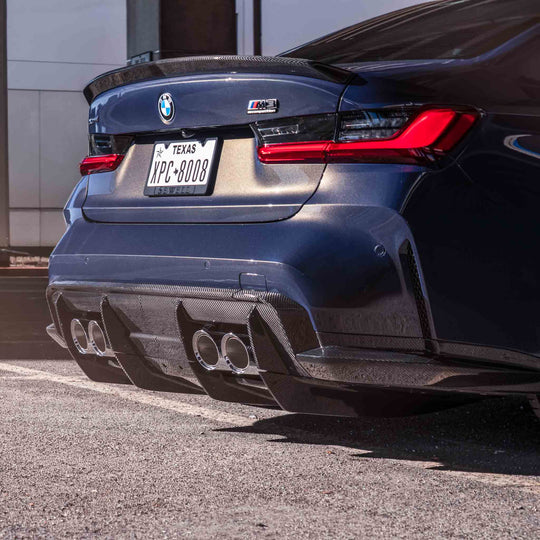 M3 Rear Diffuser | 7 Piece Kit Carbon Fiber | BMW G80 M3