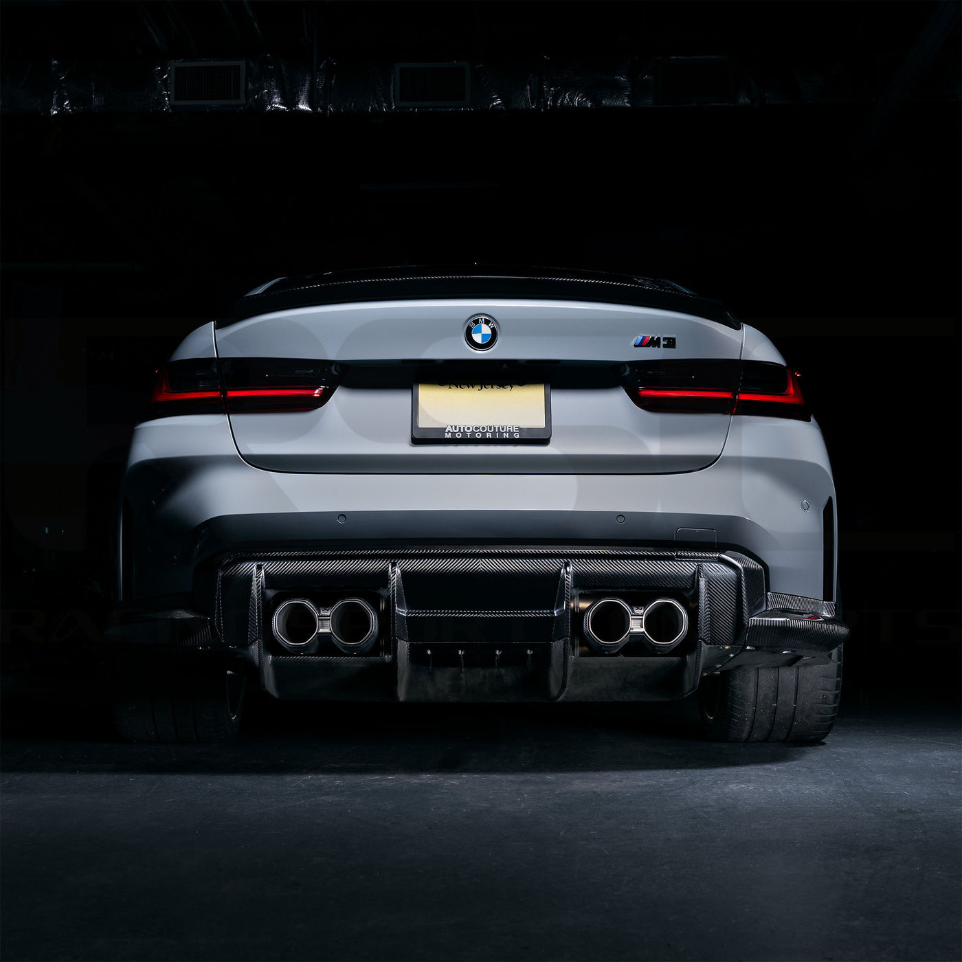 RSC G80 M3 Carbon Fiber Rear Diffuser Rear Shot for BMW m3