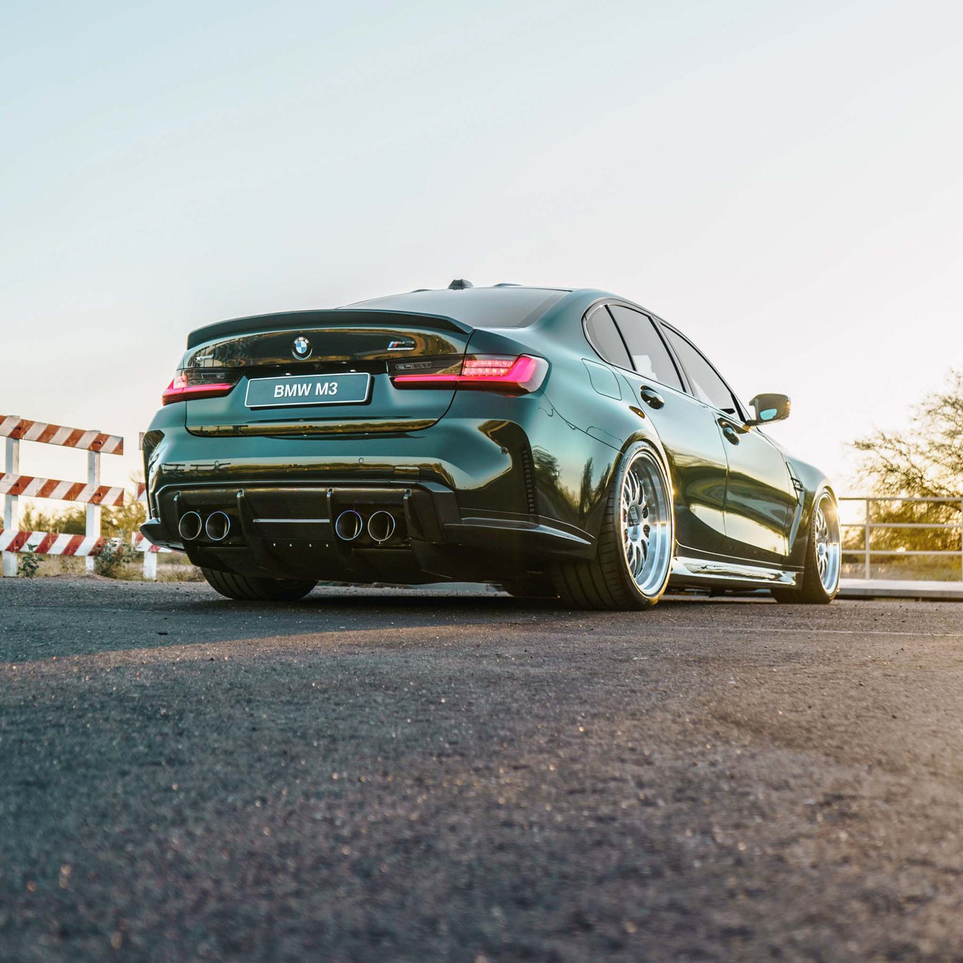 BMW M3 Carbon Fiber Rear Diffuser Shot