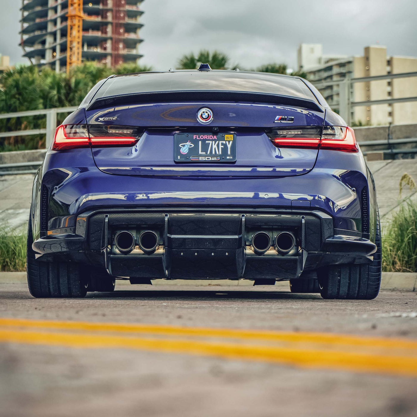 M3 Rear Diffuser | 7 Piece Kit | Carbon Fiber | BMW G80 M3