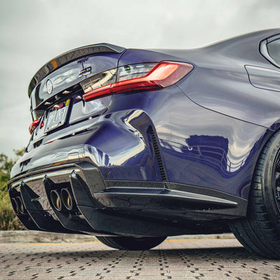 M3 Rear Diffuser | 7 Piece Kit | Carbon Fiber | BMW G80 M3