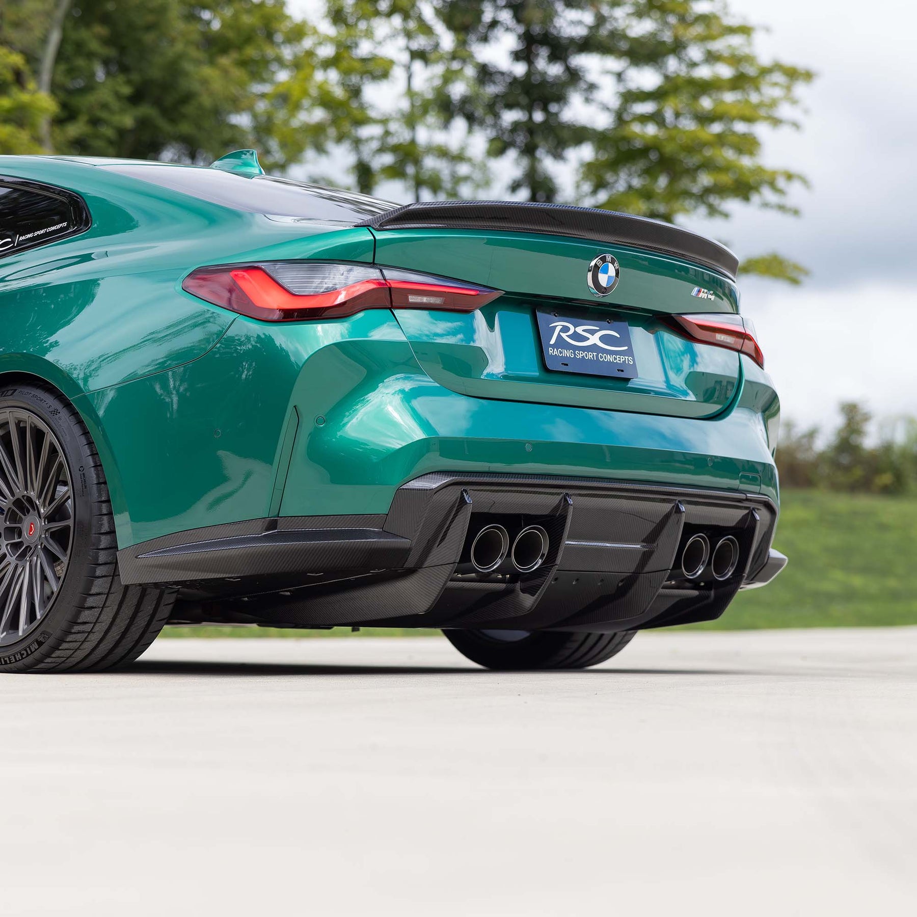 RSC G82 M4 Rear Diffuser | Carbon Fiber | 7 Piece Rear Diffuser Kit for ...