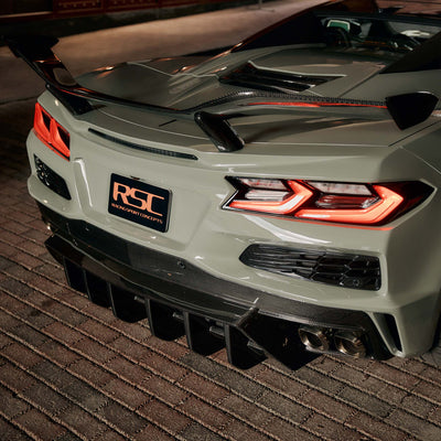 Wing Risers For Corvette C8 Z06 With Z07 Package Carbon Fiber