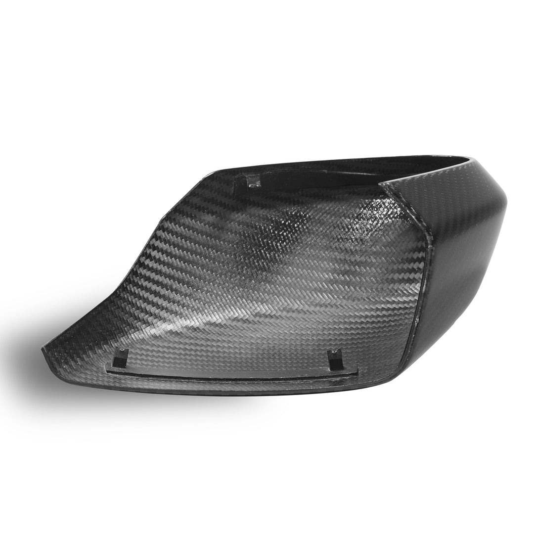 C8 Corvette Carbon Fiber Mirror Cap Replacement underside with attachment points