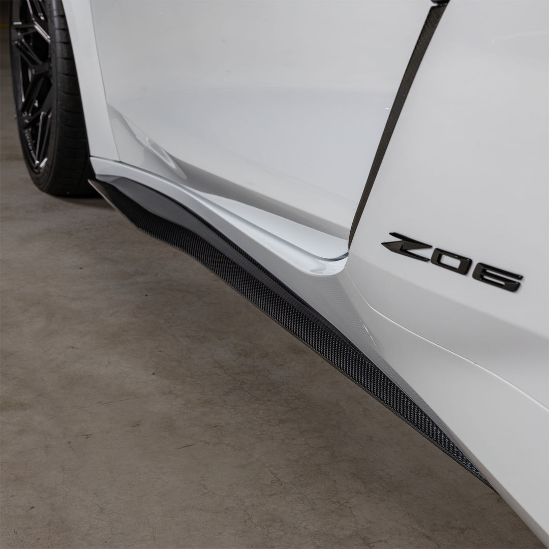 C8 Z06 Carbon Fiber Side Skirts OEM Style | Carbon Fiber | C8 Z06 E-Ray &amp; ZR1