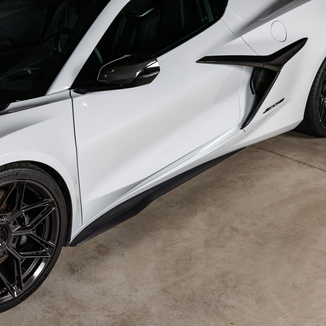 C8 Z06 Carbon Fiber Side Skirts OEM Style | Carbon Fiber | C8 Z06 E-Ray &amp; ZR1