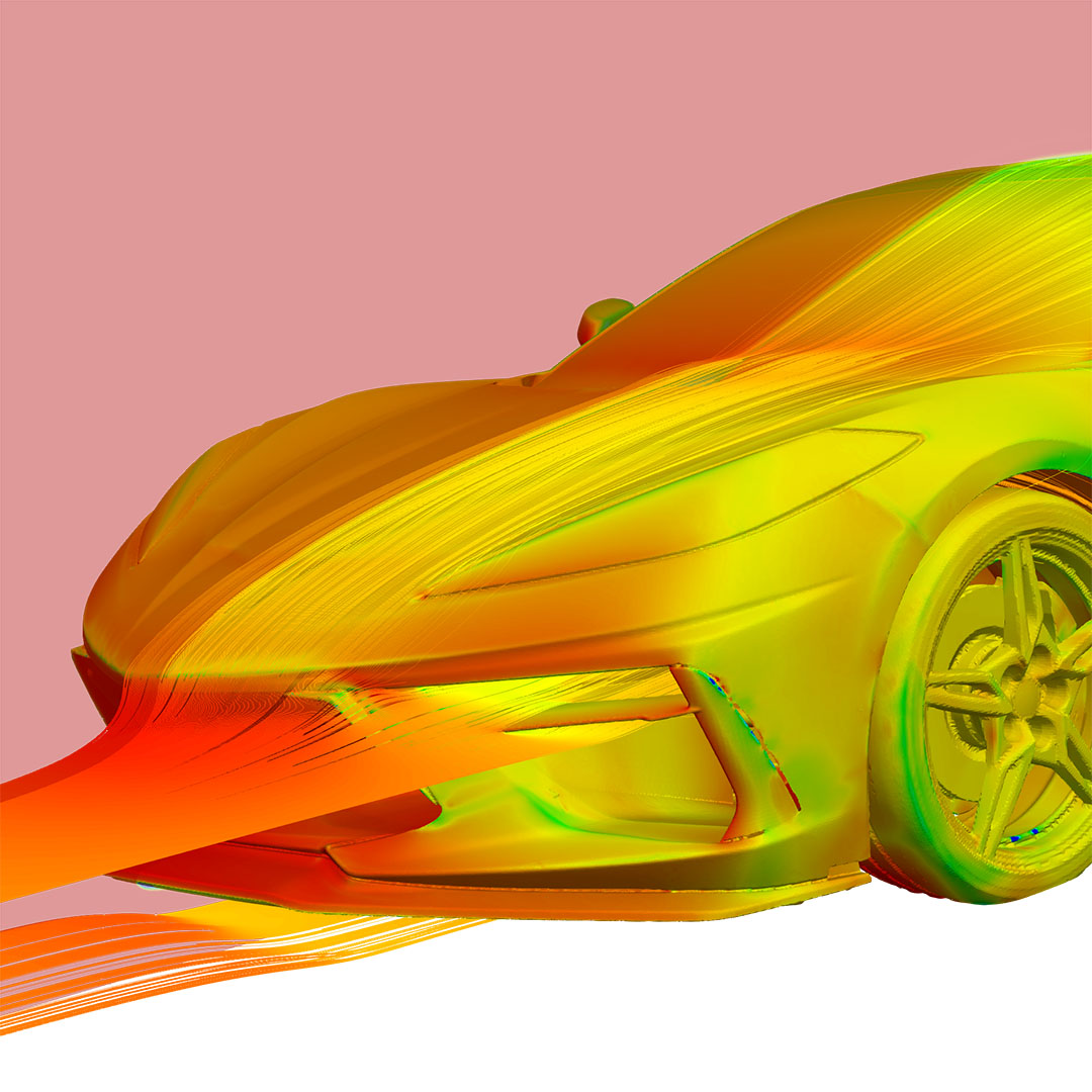 3D CFD Image for C8 Corvette Body Kits