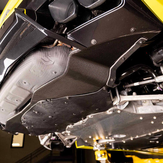 Lower Diffuser Trim Panel | Carbon Fiber | Fits Corvette C8 Stingray, Z06, E-Ray, &amp; ZR1