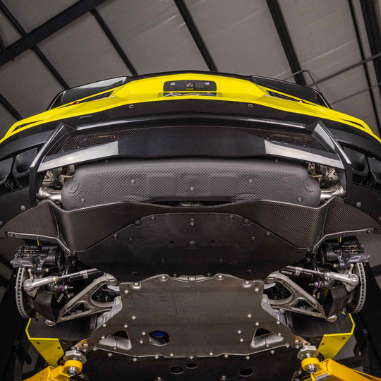 Lower Diffuser Trim Panel | Carbon Fiber | Fits Corvette C8 Stingray, Z06, E-Ray, &amp; ZR1