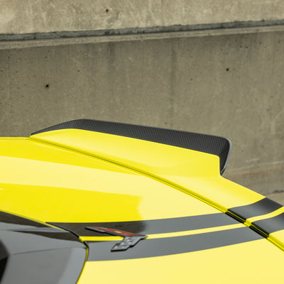 Corvette C8 Z06 Carbon Fiber Wicker Bill Extensions Side View