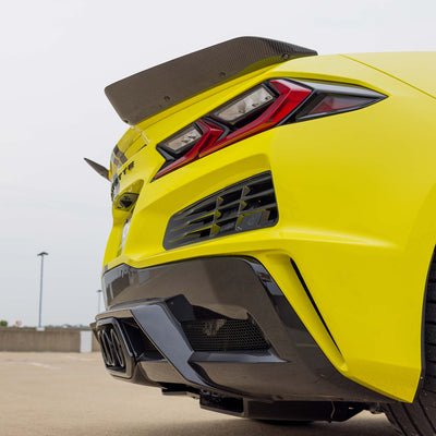 Z06 Carbon Wicker Extensions Close Up Shot