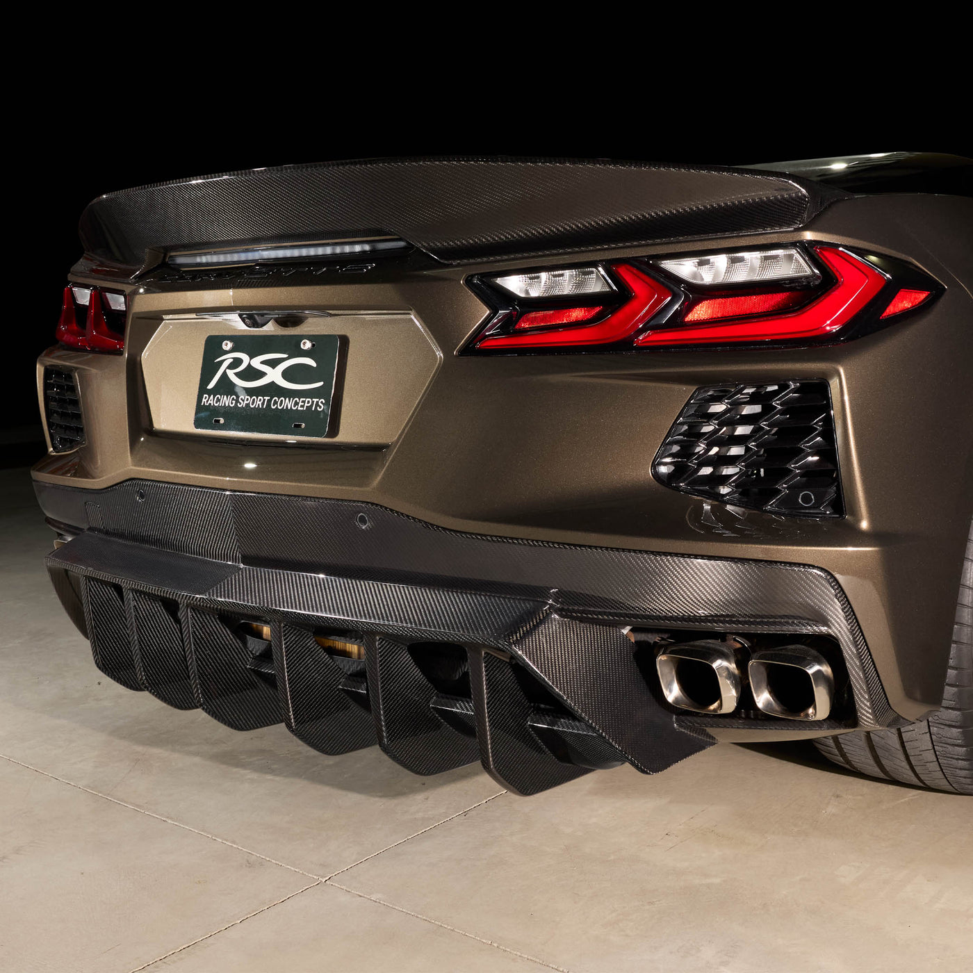 ST 2pc Diffuser | Carbon Fiber | for C8 Corvette Stingray by RSC ...