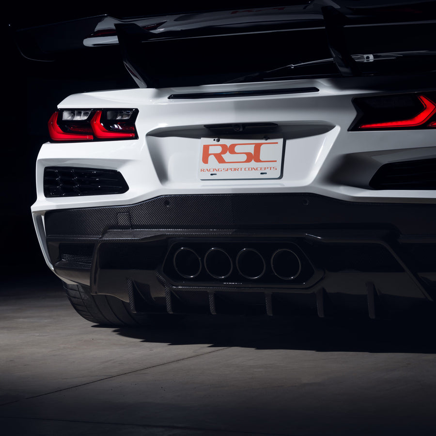 Carbon Fiber Rear Diffuser for Corvette C8 Z06 & ZR1 – Racing Sport ...