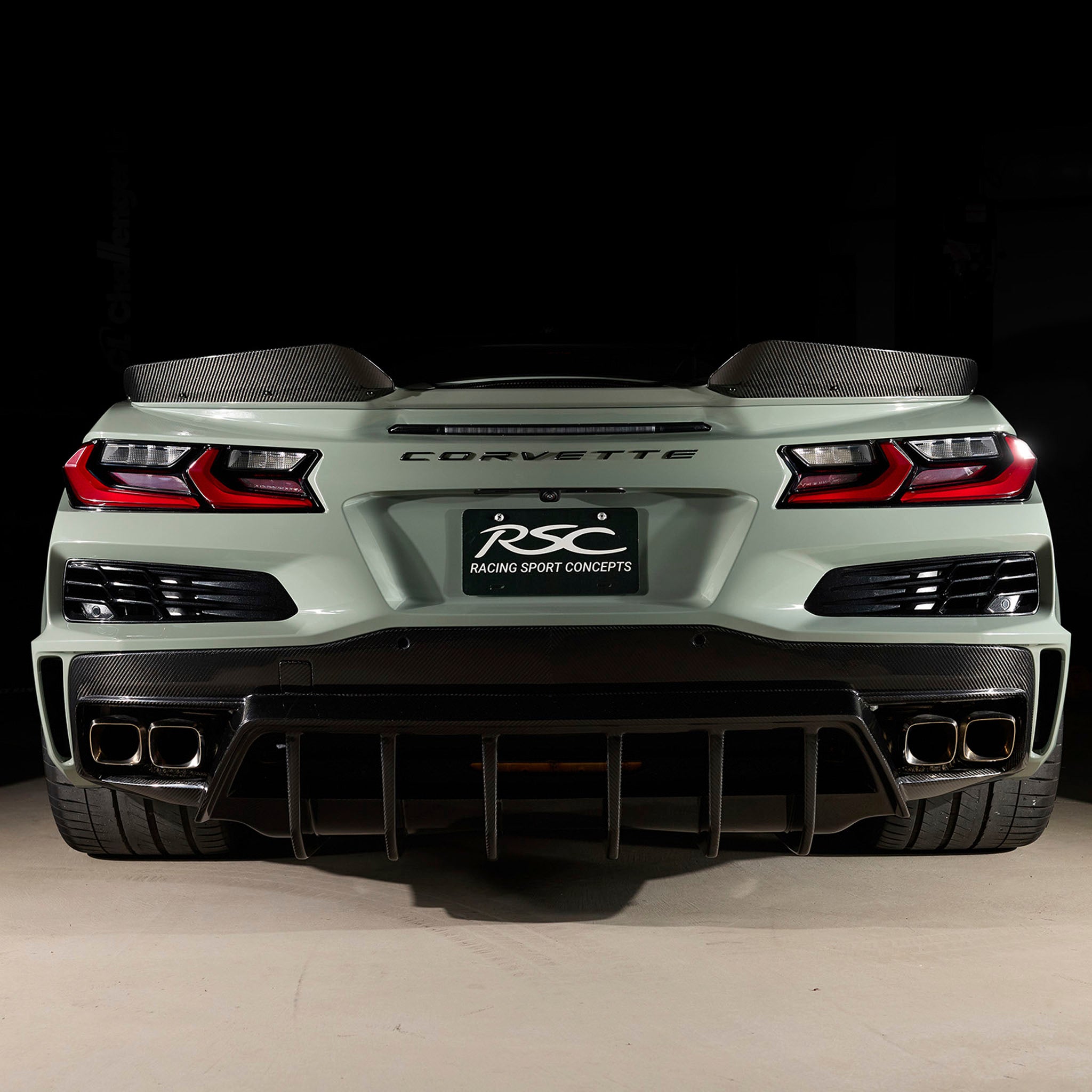 C8 Z06 Spoiler Wicker Extensions by RSC – Racing Sport Concepts