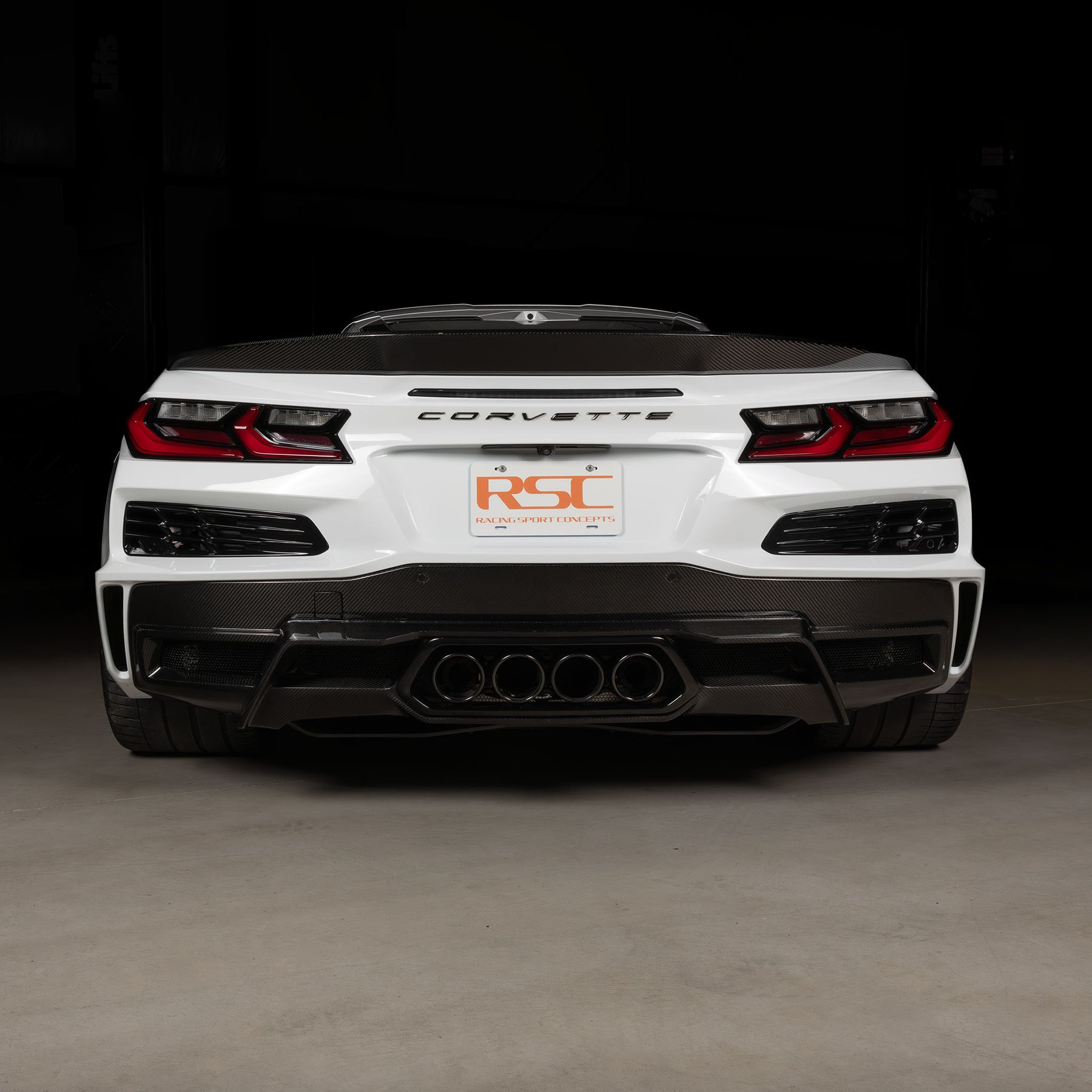 Carbon Fiber Rear Diffuser for Corvette C8 Z06 by Racing Sport Concepts