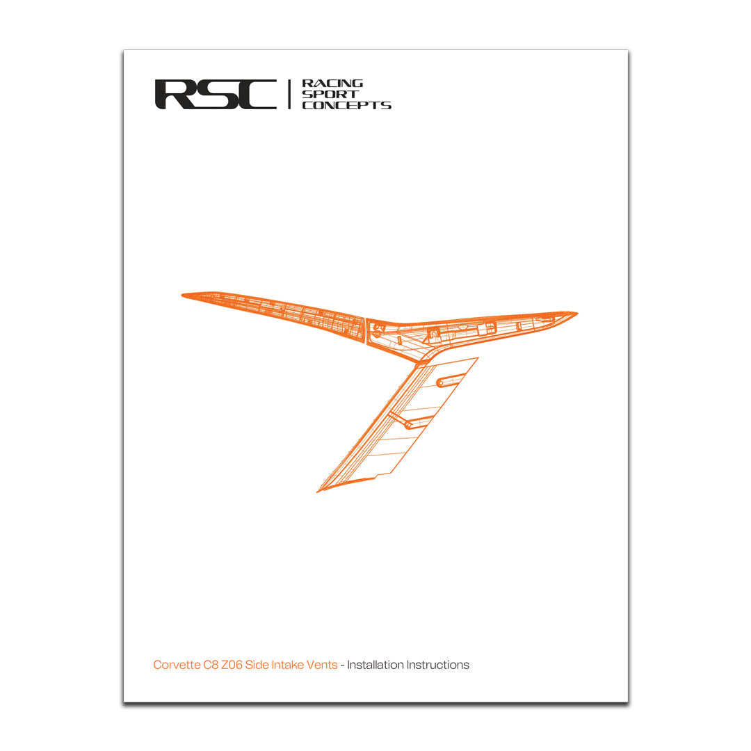 Cover Page of Instructions Link for C8 Z06 Side Vent Installation