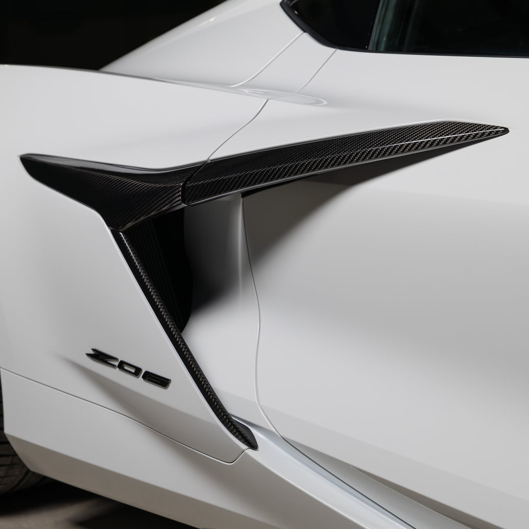 Carbon Fiber Side Intake Vent for Corvette C8 Z06