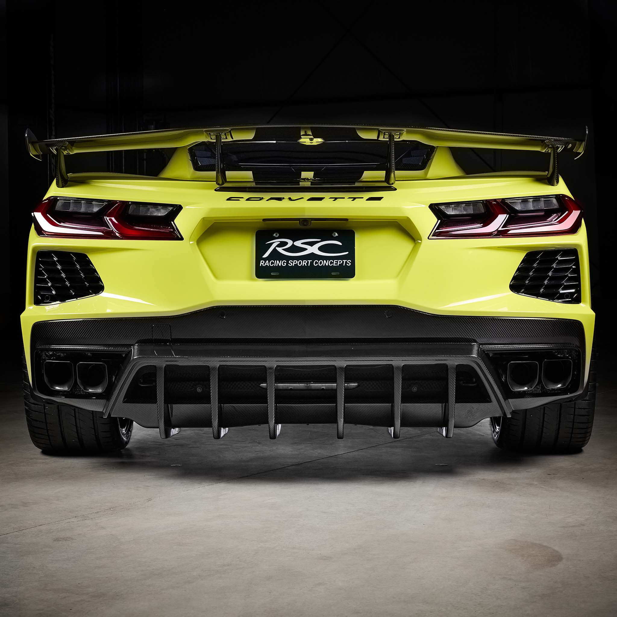 ST 2pc Diffuser | Carbon Fiber | for C8 Corvette Stingray by RSC