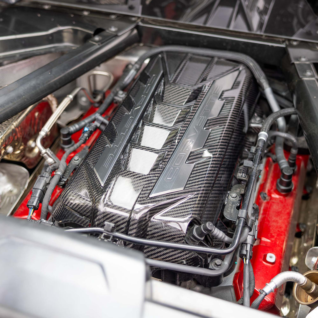 C8 Corvette Carbon Fiber Engine Cover