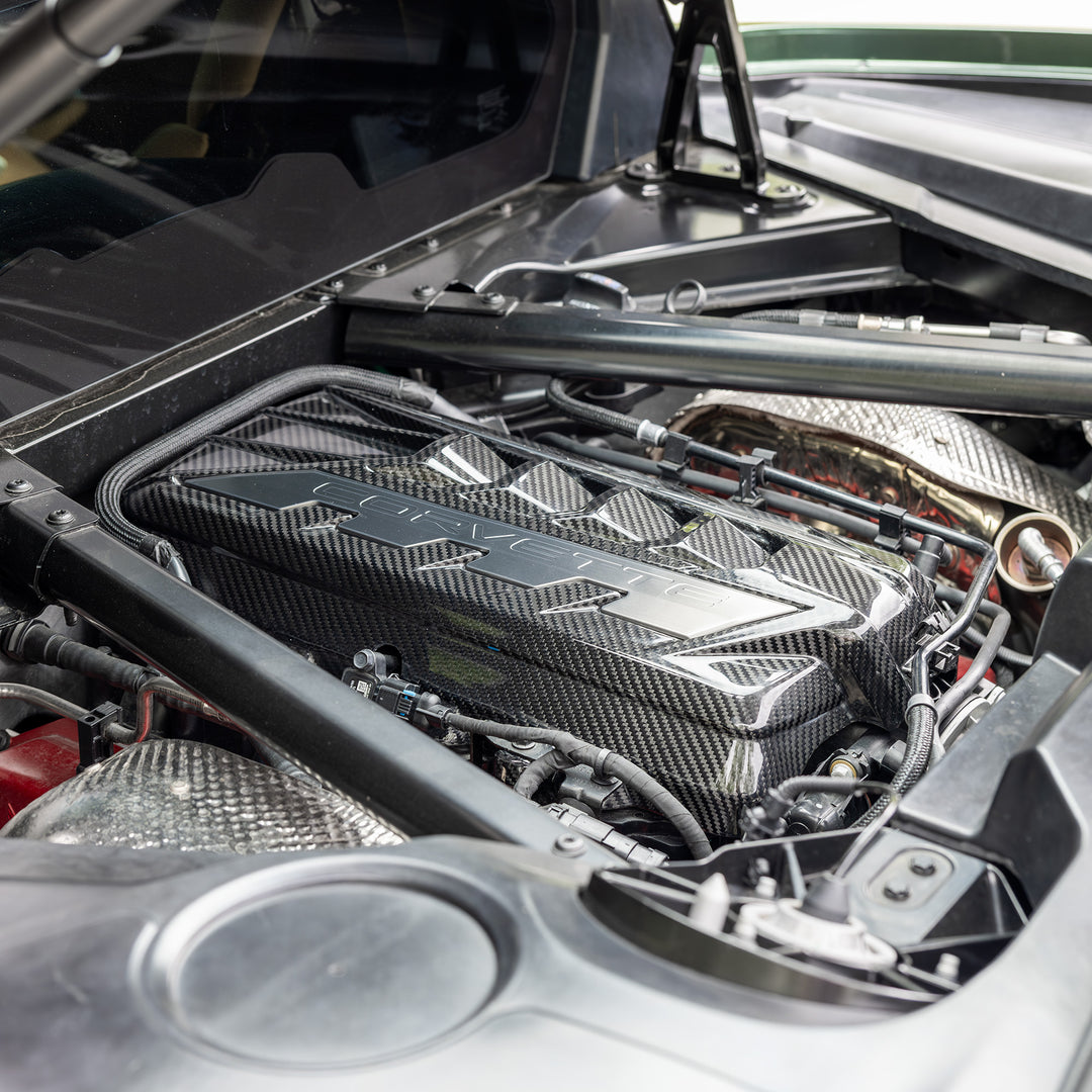 C8 Corvette Carbon Fiber Engine Cover