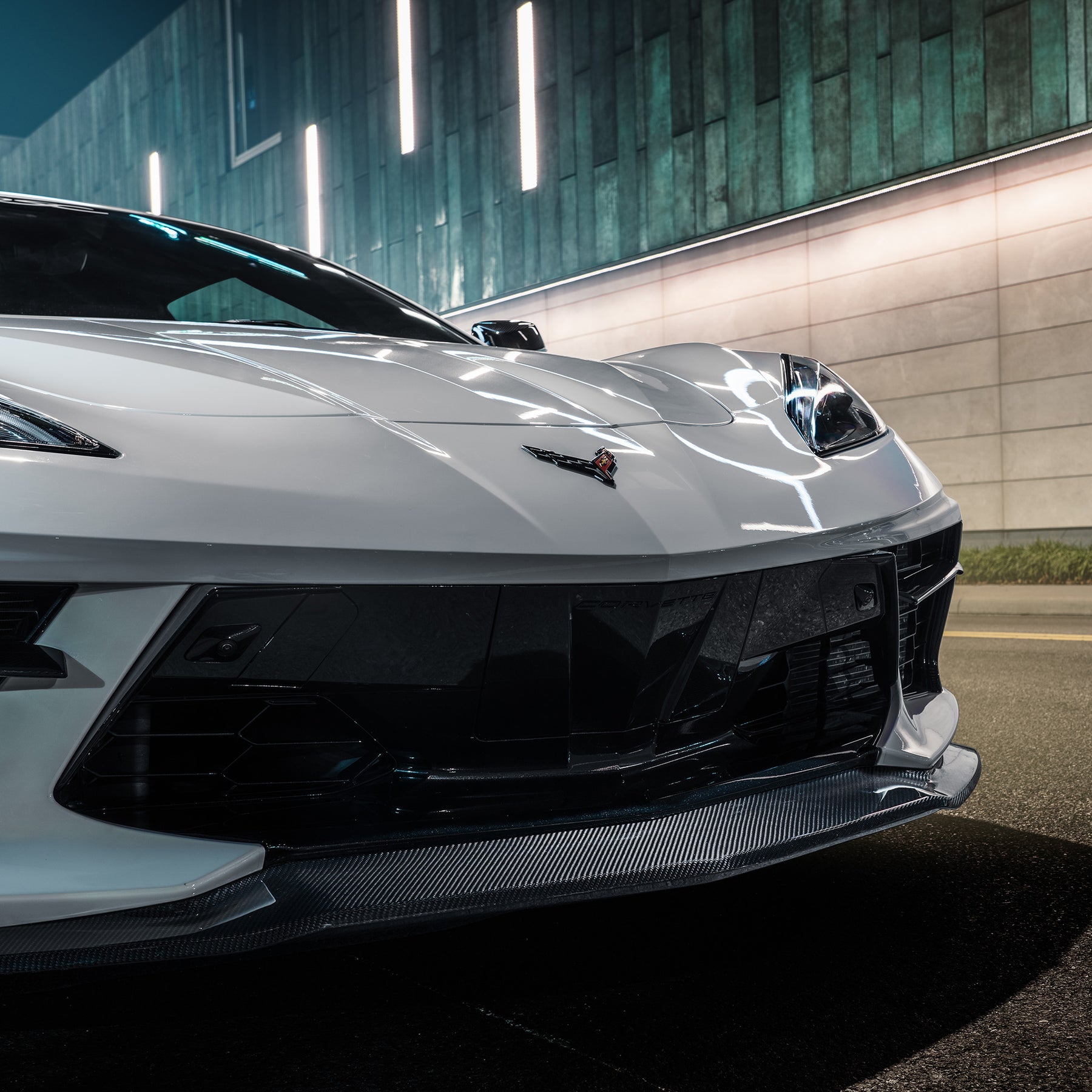 Corvette C8 Stingray Carbon Fiber Front Splitter - RSC GT Front