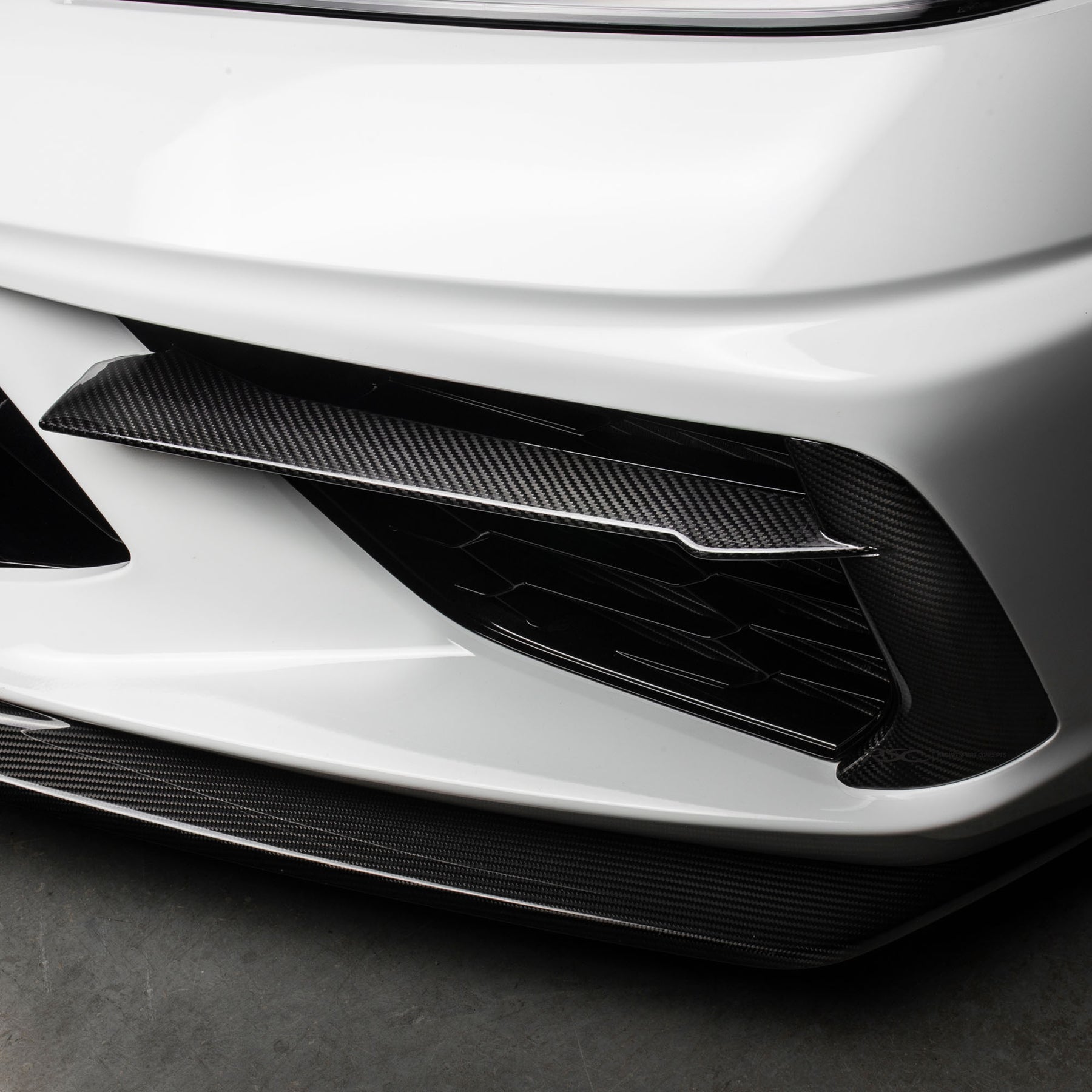 RSC Front Bumper Grill Inserts | Corvette C8 | Carbon Fiber