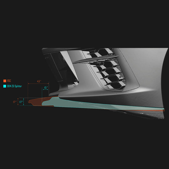 GT Front Splitter | Carbon Fiber | Corvette C8 Stingray