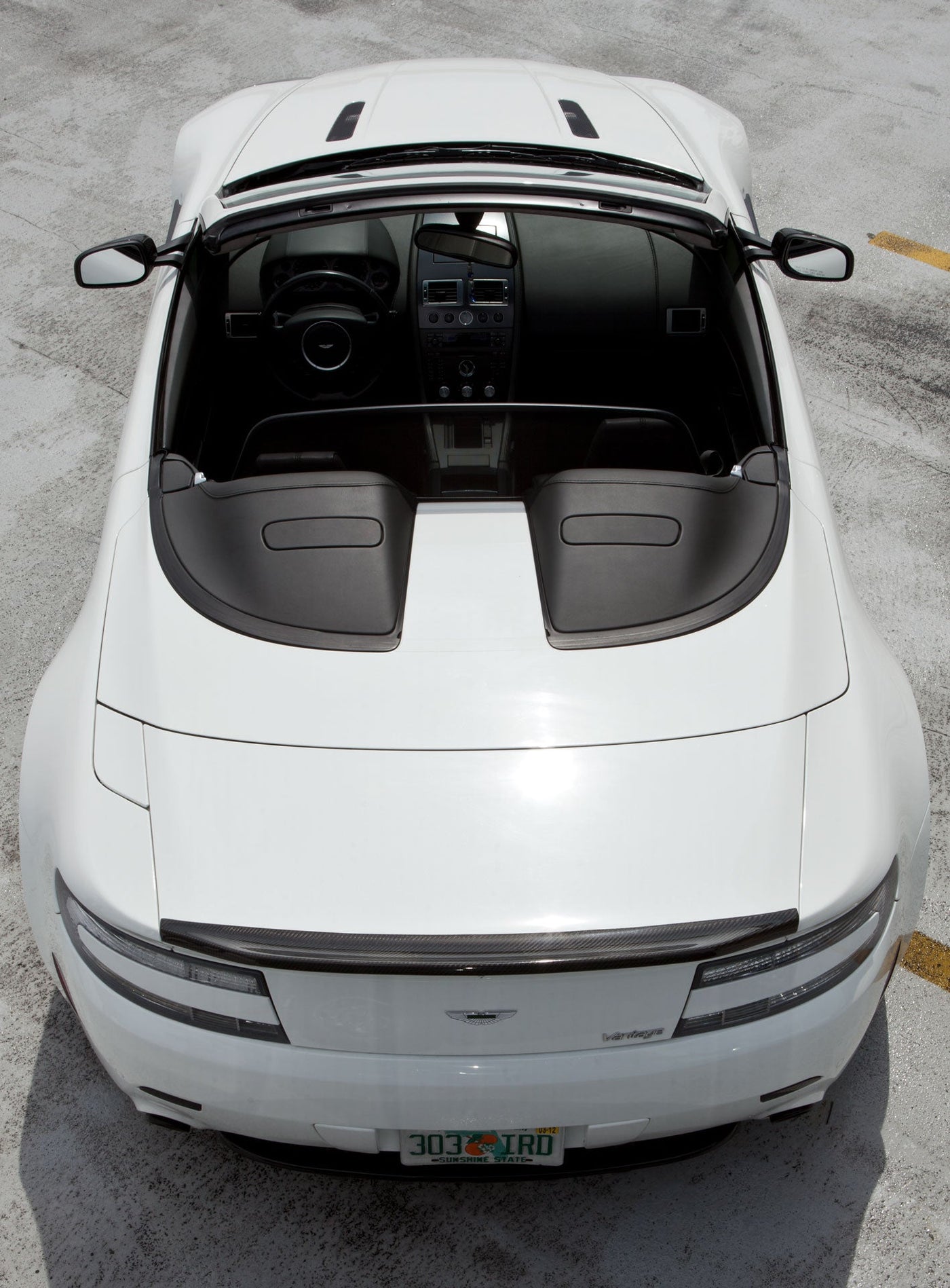 Carbon Fiber Rear Spoiler For Aston Martin Vantage Motor Vehicle Frame & Body Parts