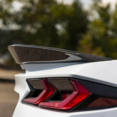 Carbon Fiber Ducktail on C8 Corvette 