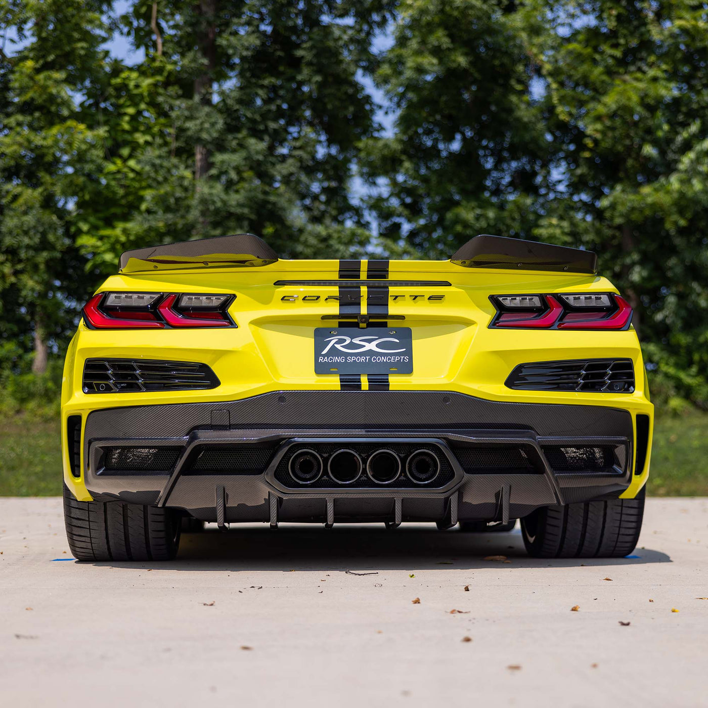 GTZ Z06 2 Piece Rear Diffuser Package | Carbon Fiber | Corvette C8 Z06 ...