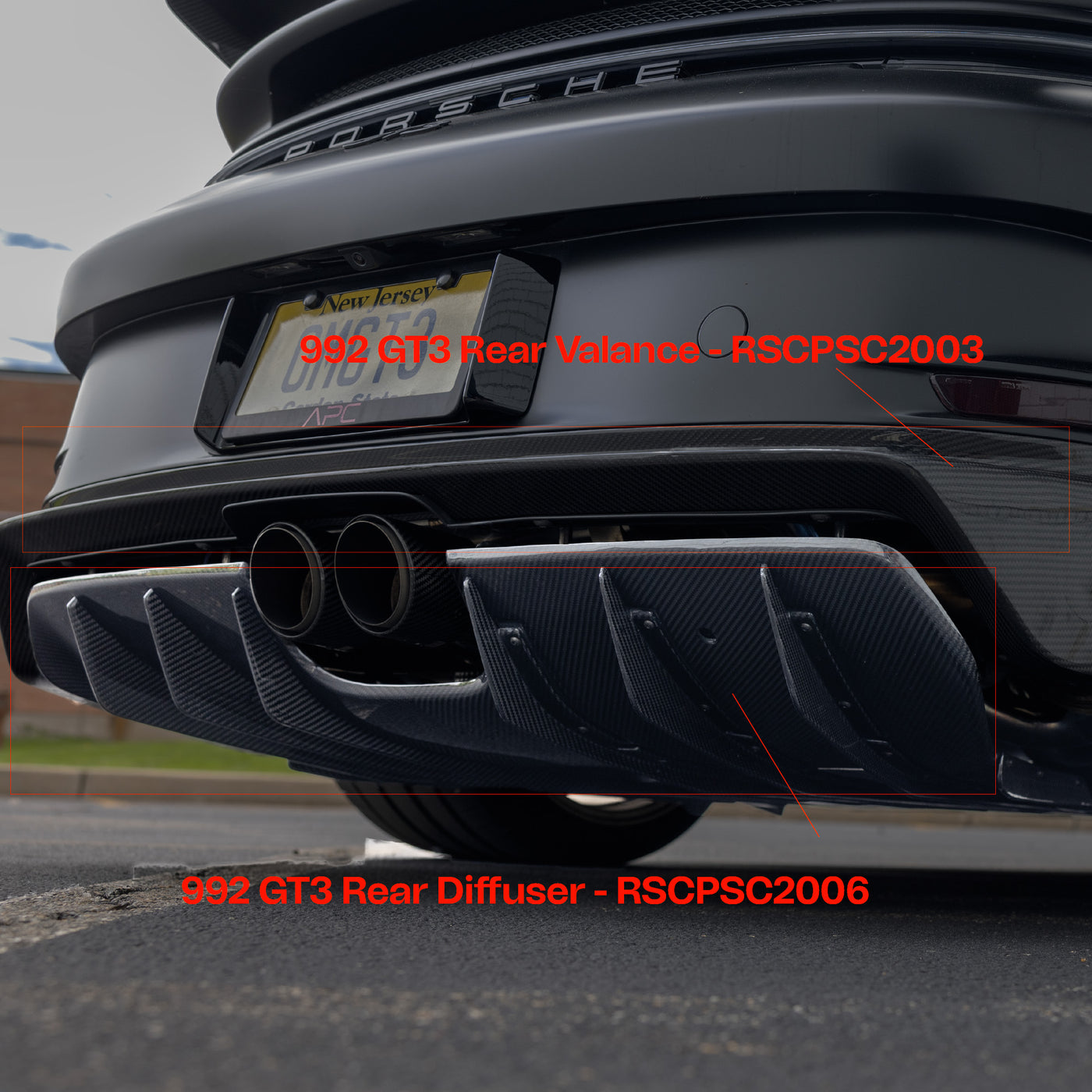 Rear Diffuser | Carbon Fiber | 992 GT3