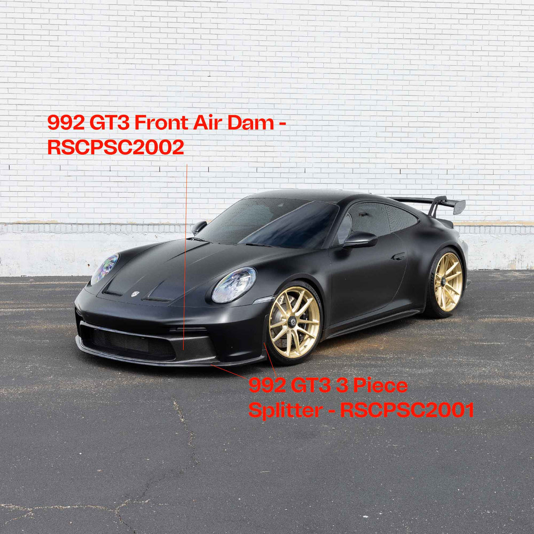 Front Air Dam | Porsche 992 GT3 &amp; GT3 RS | Carbon Fiber Replacement Part