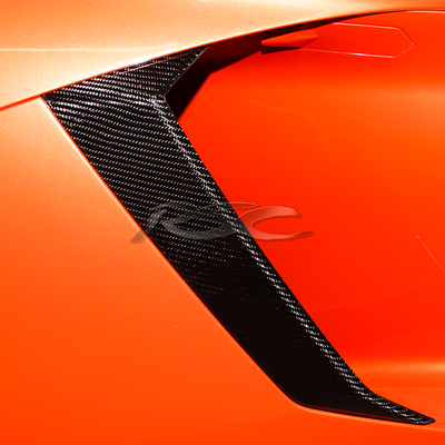Lamborghini Aventador Carbon Fiber Engine Intake Cover Side Close Up