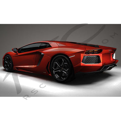 Lamborghini Aventador Carbon Fiber Rear Outlet Surrounds Main
