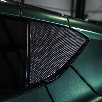 Corvette C8 Carbon Fiber B Pillar Cover. Easy Install. Made in the USA. Direct fitment. 