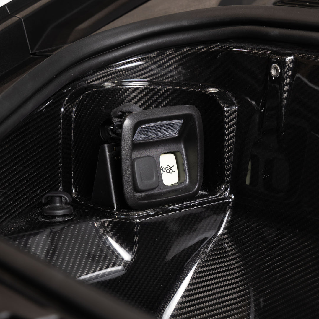 Functional Frunk &amp; Frunk Duct | Carbon Fiber | Corvette C8 Stingray, Z06, and Grandsport