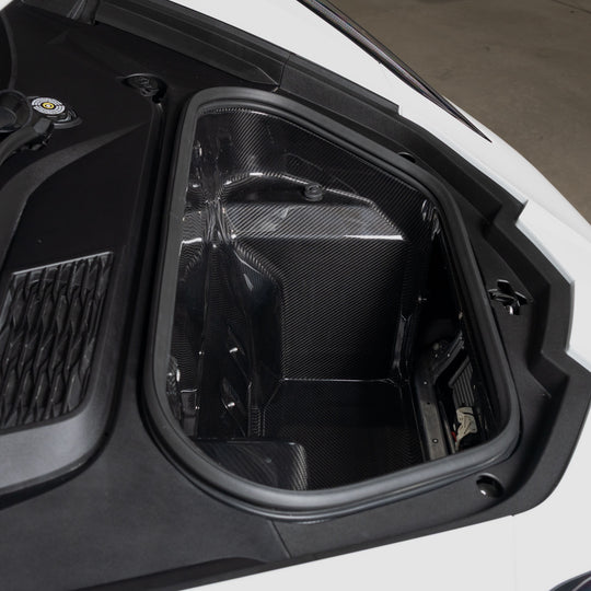 Functional Frunk &amp; Frunk Duct | Carbon Fiber | Corvette C8 Stingray, Z06, and Grandsport