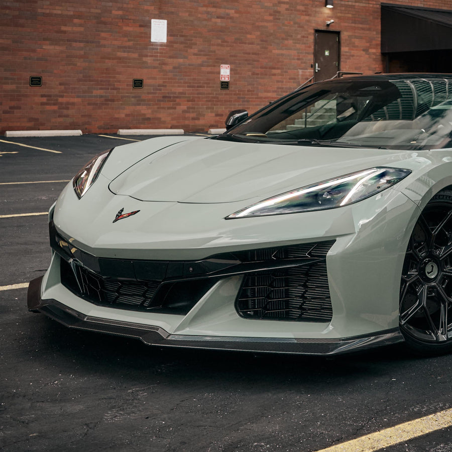 C8 Z06 Carbon Fiber Front Splitter | Corvette C8 Z06 3-Piece Splitter ...