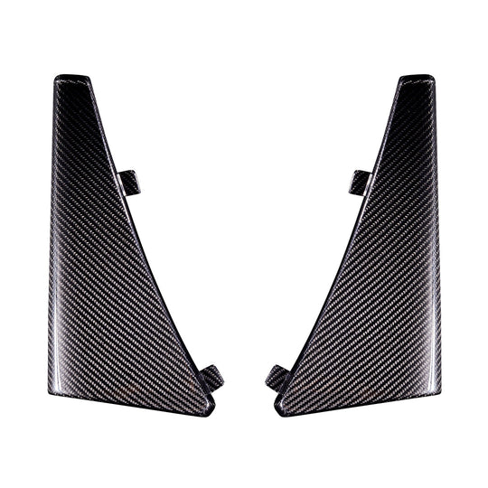 Product shot of rear RSC Carbon Fiber Mud Guard for C8 Corvette 