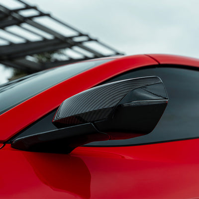 Carbon Fiber Mirror Covers For C8 Corvette