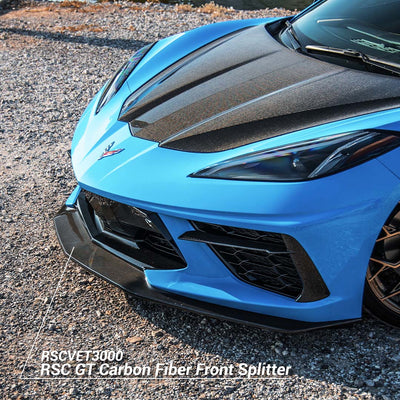 RSC Carbon Fiber GT Front Splitter for C8 Corvette Stingray 