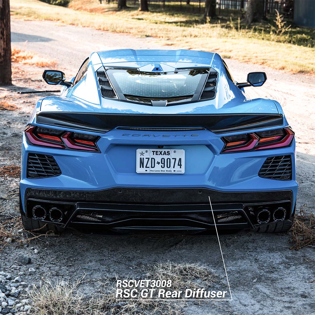 RSC Carbon fiber Rear Diffuser for C8 Corvette 