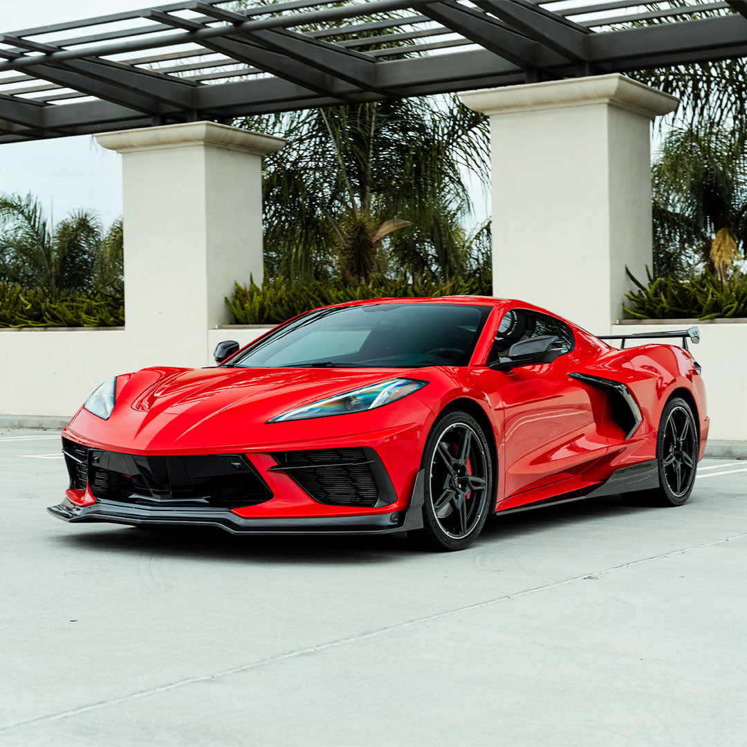 St Carbon Fiber Side Skirts For Corvette C8 - Limited Production