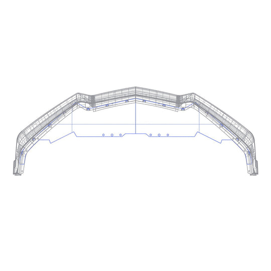 St Carbon Fiber Splitter Undertray For C8 Corvette