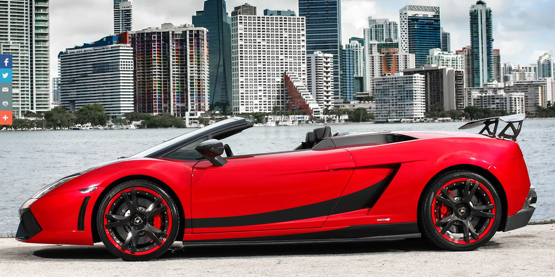 Rsc Carbon Fiber Side Skirts For Gallardo &amp; Lp560 Tuning